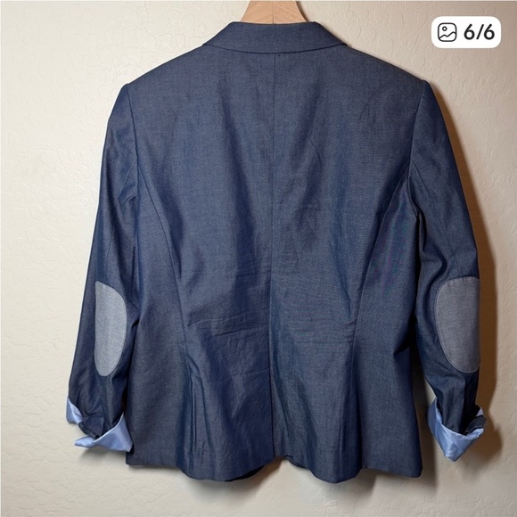 Tommy Hilfiger Classic Blue Denim Blazer, Size 16 - Picture 6 of 6